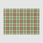 Papier Mousseline Festive classique rouge vert blanc Noël Plaid (Recto)