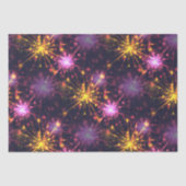 Papier Mousseline Festive feux d'artifice des coeurs (Recto)