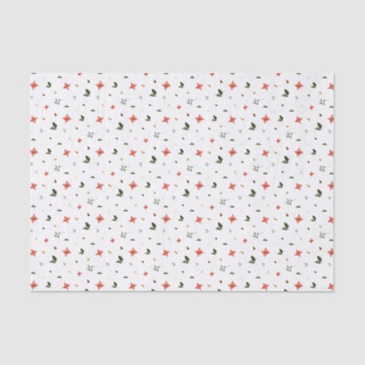 Papier Mousseline Festive Foliage Motif de vacances (Recto)