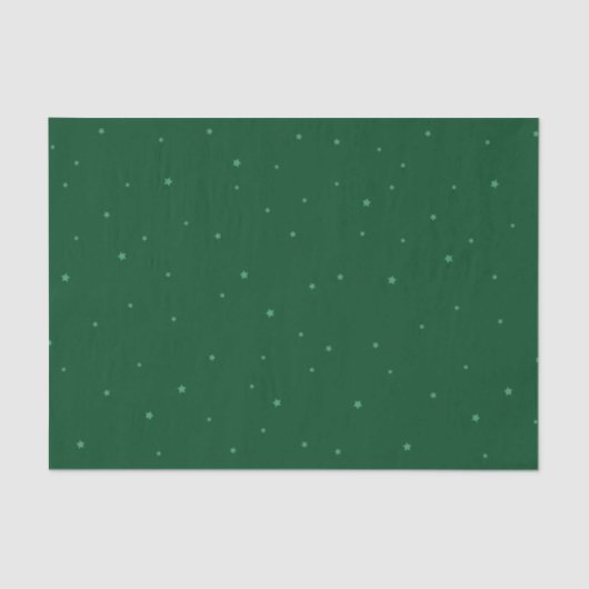 Papier Mousseline Festive Green et Starry Noël Holiday (Recto)