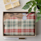 Papier Mousseline Festive Green Plaid Goldendoodle Chien Noël (Cadeau)