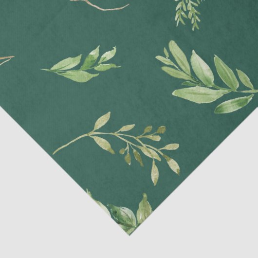 Papier Mousseline Festive hiver verdure Botaniques vacances (Détail)