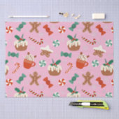 Papier Mousseline Festive Noël Sweet Traitements Motif (Artisanat)