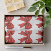 Papier Mousseline Festive Parties scintillant rouge Coquette Bow Noë (Cadeau)