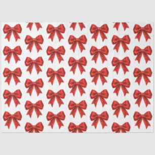 Papier Mousseline Festive Parties scintillant rouge Coquette Bow Noë