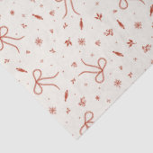 Papier Mousseline Festive Red Coquette Noël (Détail)