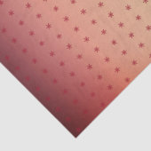 Papier Mousseline Festive Rouge métallique Flambeau de neige Motif N (Détail)