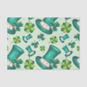 Papier Mousseline Festive St. Patrick's Day Green (Recto)