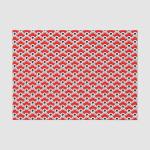 Papier Mousseline Festons chinois de Deco, rouge, gris, noir et