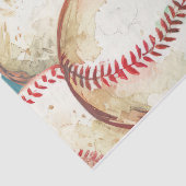 Papier Mousseline Fête à thème de baseball personnalisée (Détail)