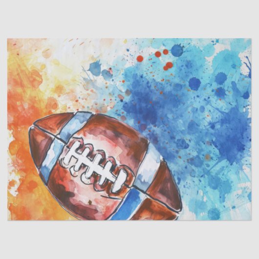 Papier Mousseline Fête à thème de football sur mesure (Recto)