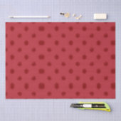 Papier Mousseline Fête aux Points Rouges à pois (Artisanat)