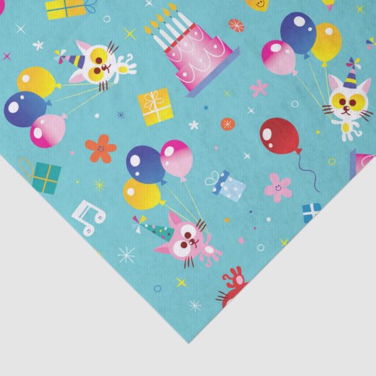 Papier Mousseline Fête d'anniversaire (Détail)