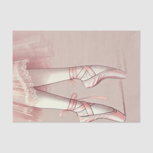 Papier Mousseline Fête d'anniversaire à bout de pied de danseuse de  (Recto)