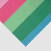 Papier Mousseline Fête d'anniversaire avec des rayures colorées (Détail)