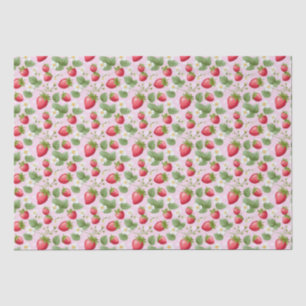 Papier Mousseline Fête d'anniversaire Bébé Rose Rouge Fraise