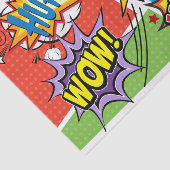 Papier Mousseline Fête d'anniversaire de la bande dessinée ! (Détail)