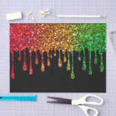 Papier Mousseline Fête d'anniversaire Glam Rasta Arc-en-ciel Paillet (Artisanat)