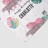 Papier Mousseline Fête d'anniversaire sauvage Jungle Animaux Anniver (Détail)