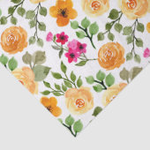 Papier Mousseline Fête d'anniversaire simple rose orange (Détail)