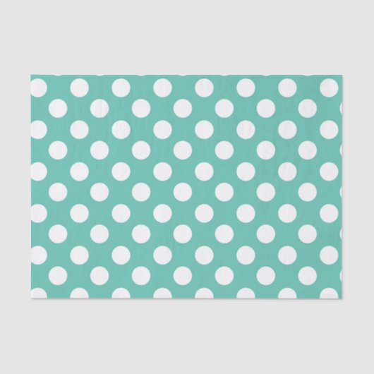 Papier Mousseline Fête d'anniversaire turquoise sarcelle et blanc à  (Recto)