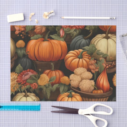 Papier Mousseline Fête d'automne (Artisanat)