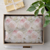 Papier Mousseline Fête de bébé Rose Blush Bois Rustique (Cadeau)
