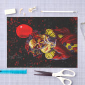 Papier Mousseline Fête de costume clown d'Halloween effrayant (Artisanat)