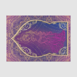 Papier Mousseline Fête de danse du ventre marocaine arabe Violet & O