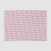 Papier Mousseline Fête de Fiançailles Rose Célébration de Rêve (Recto)