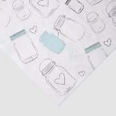 Papier Mousseline Fête de jarres de maçon de campagne rustique (Détail)