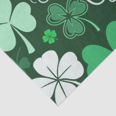 Papier Mousseline Fête de la Saint-Patrick shamrock (Détail)
