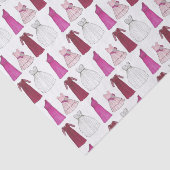 Papier Mousseline Fête de mariée mariage mariée fille de demoiselle (Détail)