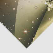Papier Mousseline Fête de Noël Arbre d'Or brillant Étincelles (Détail)