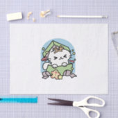 Papier Mousseline Fête de Noël avec Purr-ty Time Cat (Artisanat)