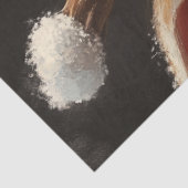 Papier Mousseline Fête de Noël de Découpage Rudolph Reindeer (Détail)