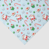 Papier Mousseline Fête de Noël de Hockey (Détail)