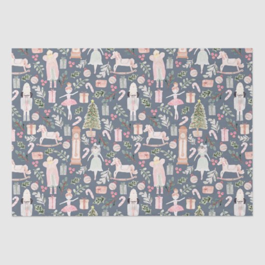 Papier Mousseline Fête de Noël des noisettes (Recto)