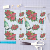 Papier Mousseline Fête de Noël en aquarelle Champagne (Artisanat)