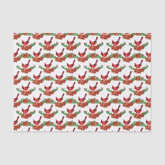 Papier Mousseline fête des cardinaux de Noël (Recto)