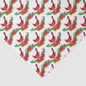 Papier Mousseline fête des cardinaux de Noël (Détail)