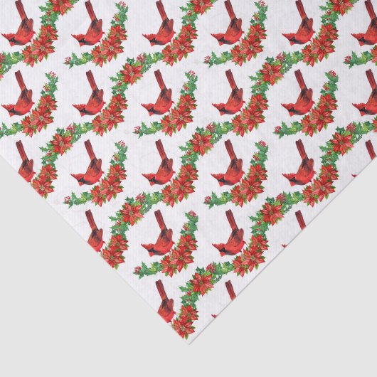 Papier Mousseline fête des cardinaux de Noël (Détail)