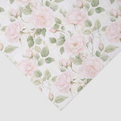 Papier Mousseline Fête des mariées de fleurs blanches rose (Détail)