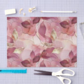 Papier Mousseline Fête des mariées des Feuilles d'or rose (Artisanat)