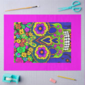 Papier Mousseline fête des morts en couleurs vives (Artisanat)