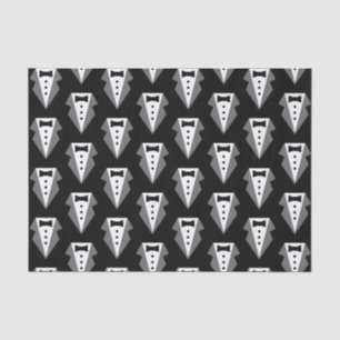 Papier Mousseline Fête des pères de Cravate noire Tuxedo
