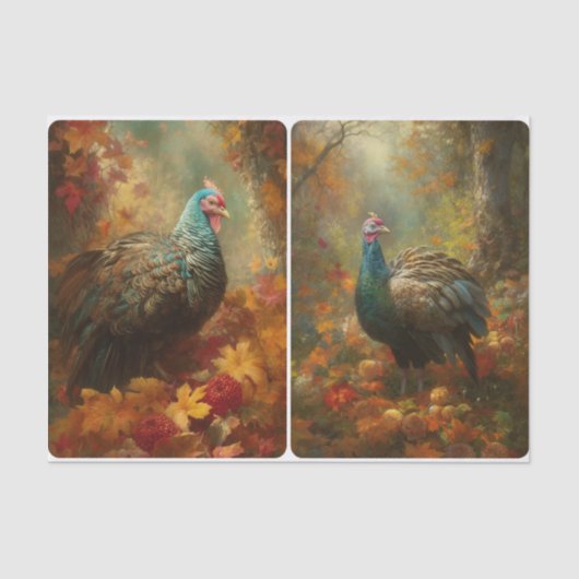 Papier Mousseline Fête des plumes (Recto)