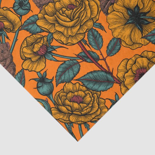 Papier Mousseline Fête des souris rétro (Détail)