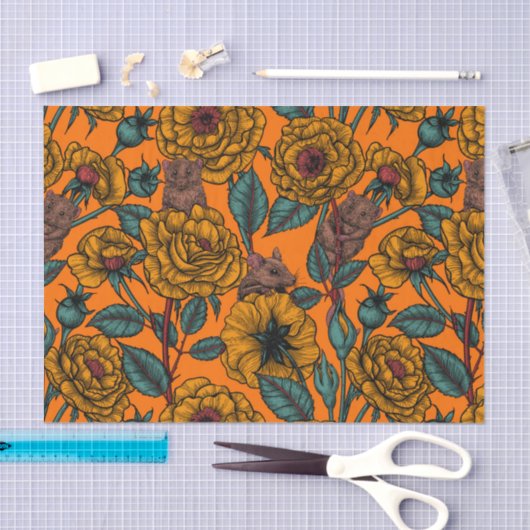 Papier Mousseline Fête des souris rétro (Artisanat)