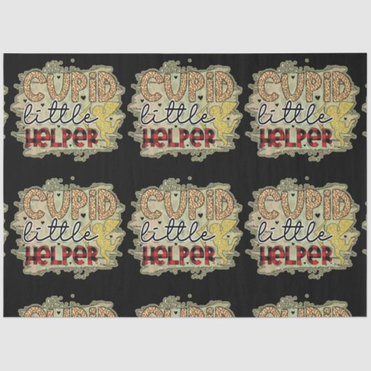 Papier Mousseline Fête des Valentines Cupides (Recto)